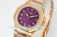 PPM Swiss Clone Patek Philippe Nautilus 7010 Purple Dial Diamond Rose Gold Watch (2)_th.jpg